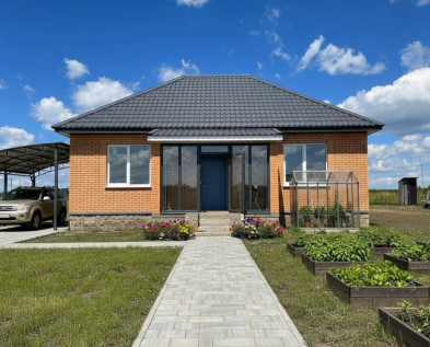 Новый кирпичный 3х-к ДОМ 70 м2 с ТЕРРАСОЙ  в селе Терновка. рядом п. Северный