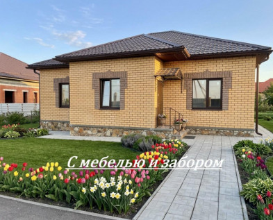 Новый 4х-комнатный ДОМ 115 м2 с ОТДЕЛКОЙ  , МЕБЕЛЬЮ,, БАРБЕКЮ , ЗАБОРОМ в Таврово-10