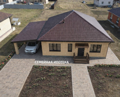 Новый кирпичный 4х-к ДОМ 100 м2 с  НАВЕСОМ и ПОЛНОЙ ОТДЕЛКОЙ  в мкр Майский-80