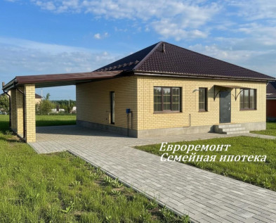 Новый кирпичный 4х-к ДОМ 100 м2 с  НАВЕСОМ и ПОЛНОЙ ОТДЕЛКОЙ  в мкр Майский-80