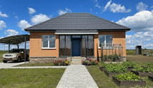 Фото новый кирпичный 3х-к дом 70 м2 с террасой  в селе терновка. рядом п. северный