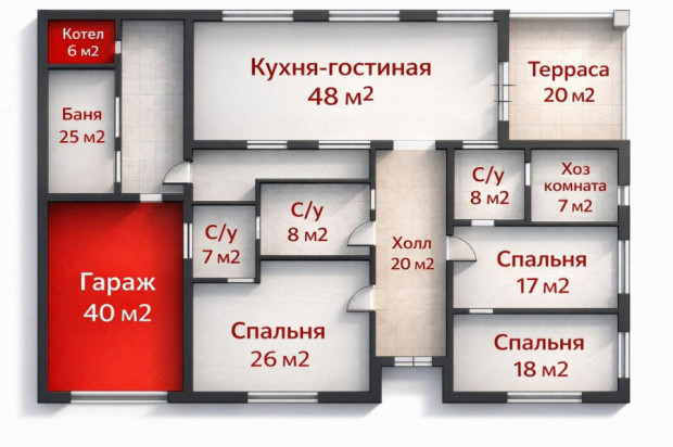 Фотография 35 - РОСКОШНЫЙ 4х-К НОВЫЙ ДОМ  162 м2  ПОД КЛЮЧ  с гаражом на 2 машины    в  Таврово-9 